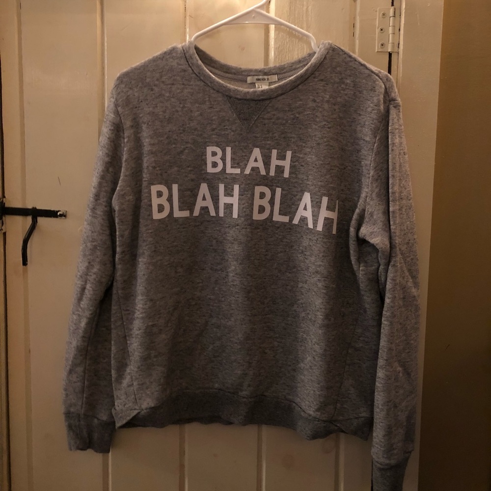 gray sweater